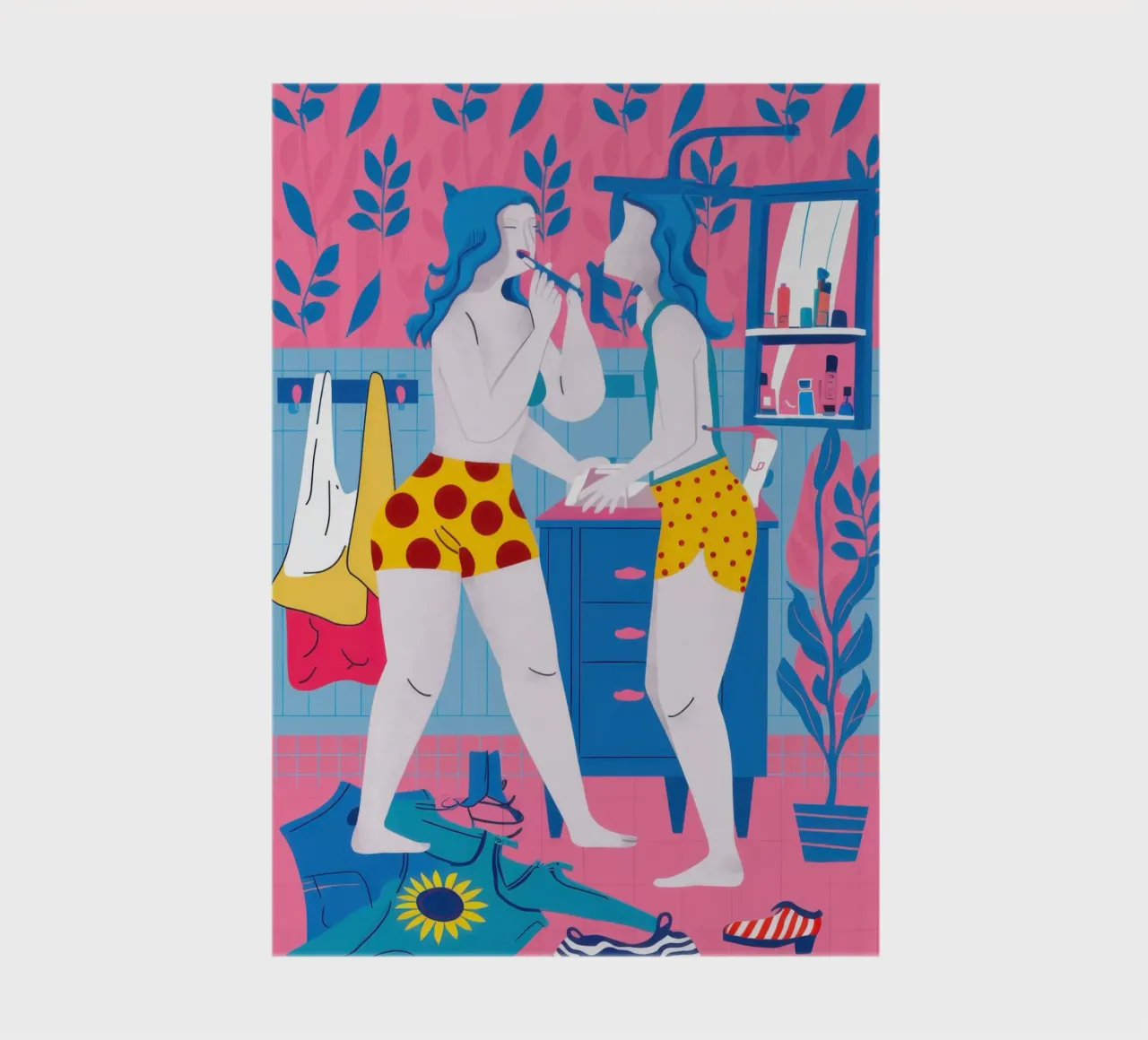 Maximalist Friendship Selfie notebook by Monuments Fire