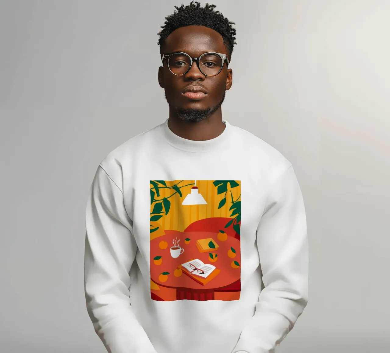 Lamplight Study Session Sweatshirt von Mossy Pigment