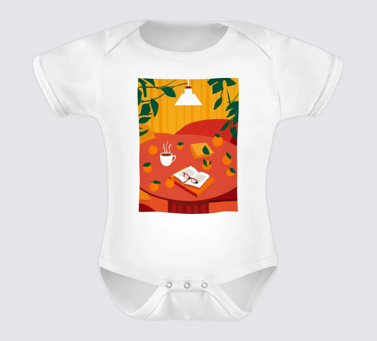 Lamplight Study Session Kurzarm Babybody von Mossy Pigment