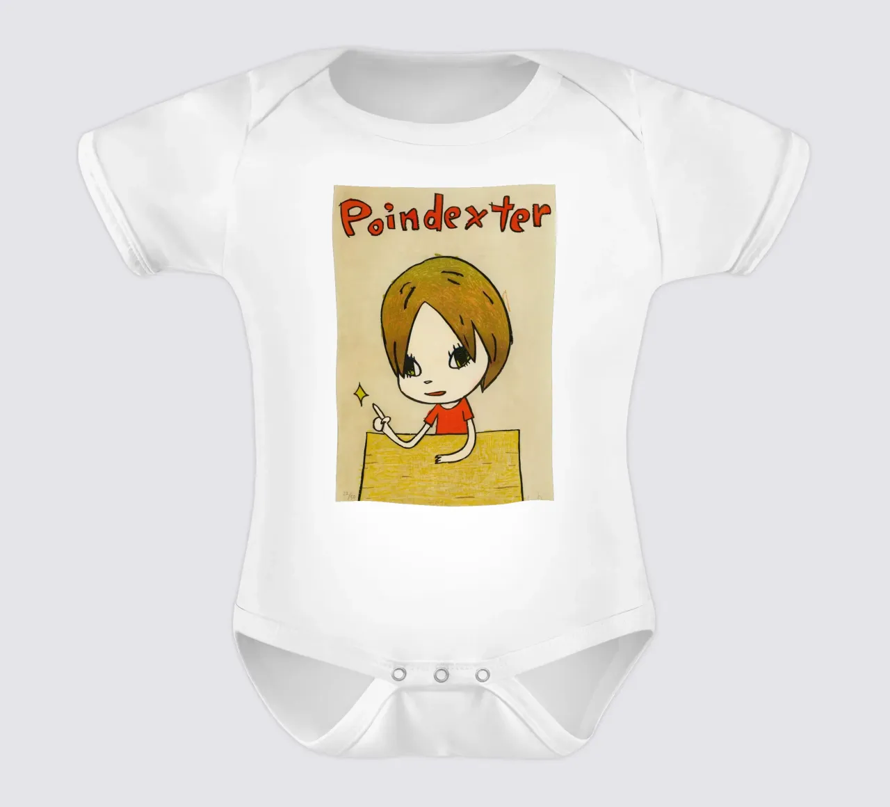 Poindex Ter Nara body neonato maniche corte da vickiropaint
