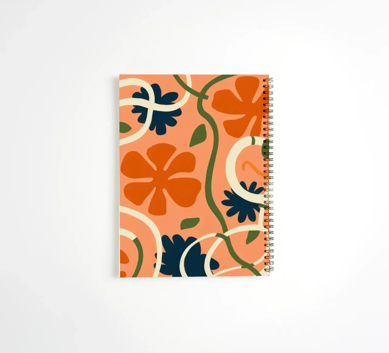 Citrus Slice Mosaic spiral notebook by Mossy Pigment