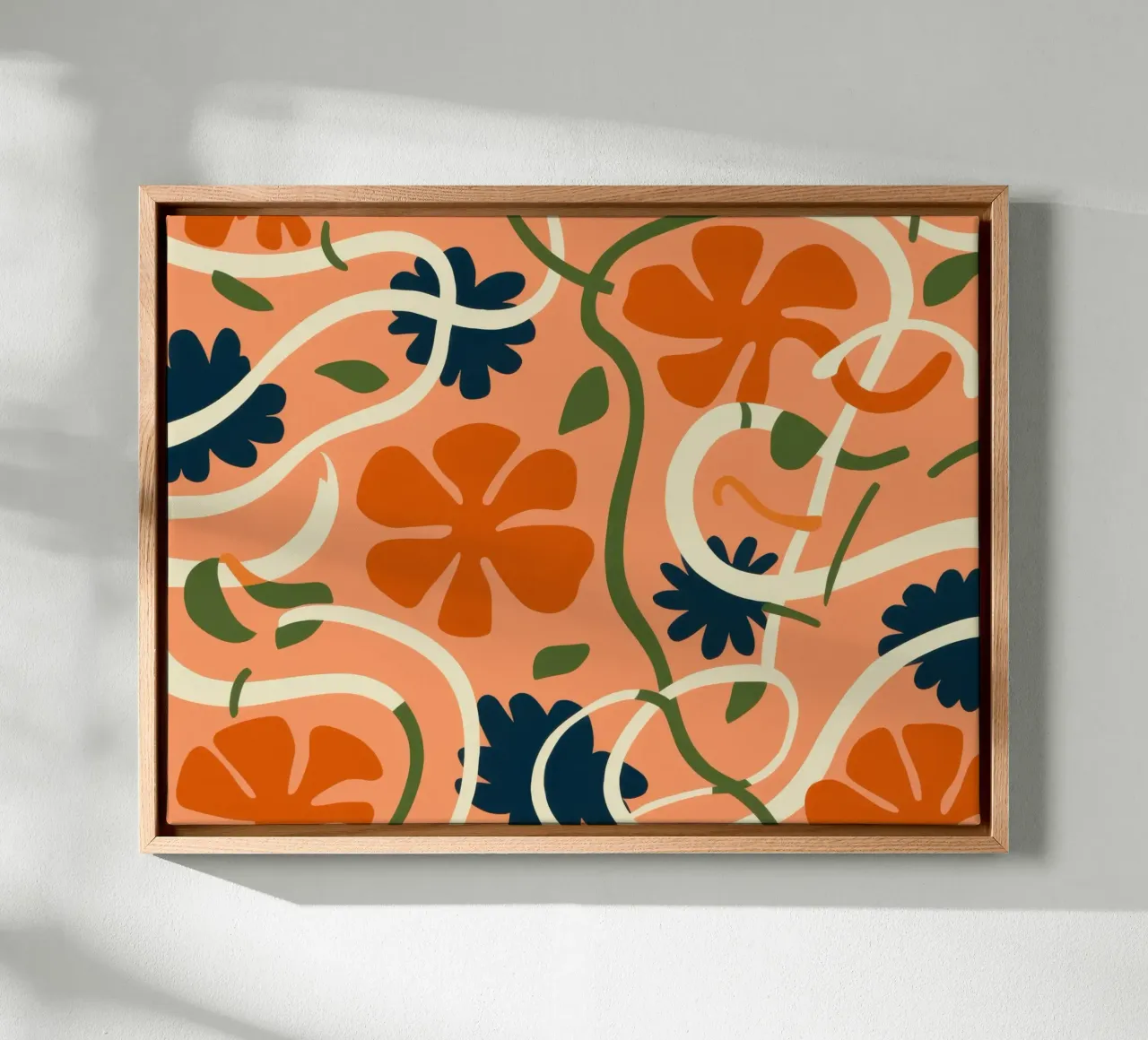 Citrus Slice Mosaic canvas by Mossy Pigment