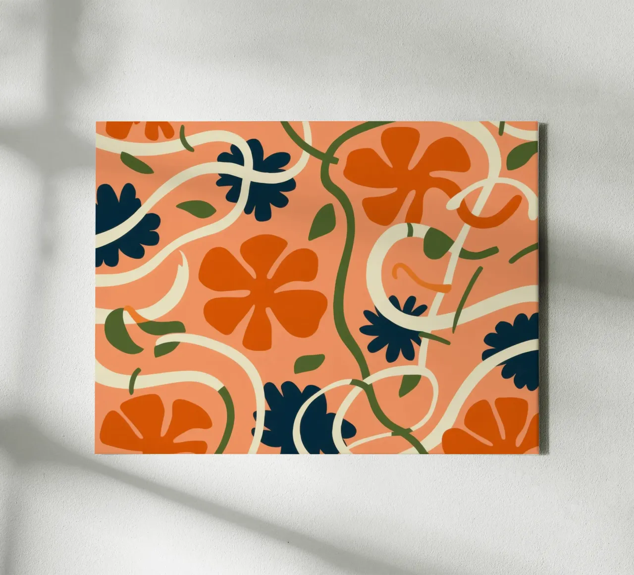 Citrus Slice Mosaic canvas by Mossy Pigment