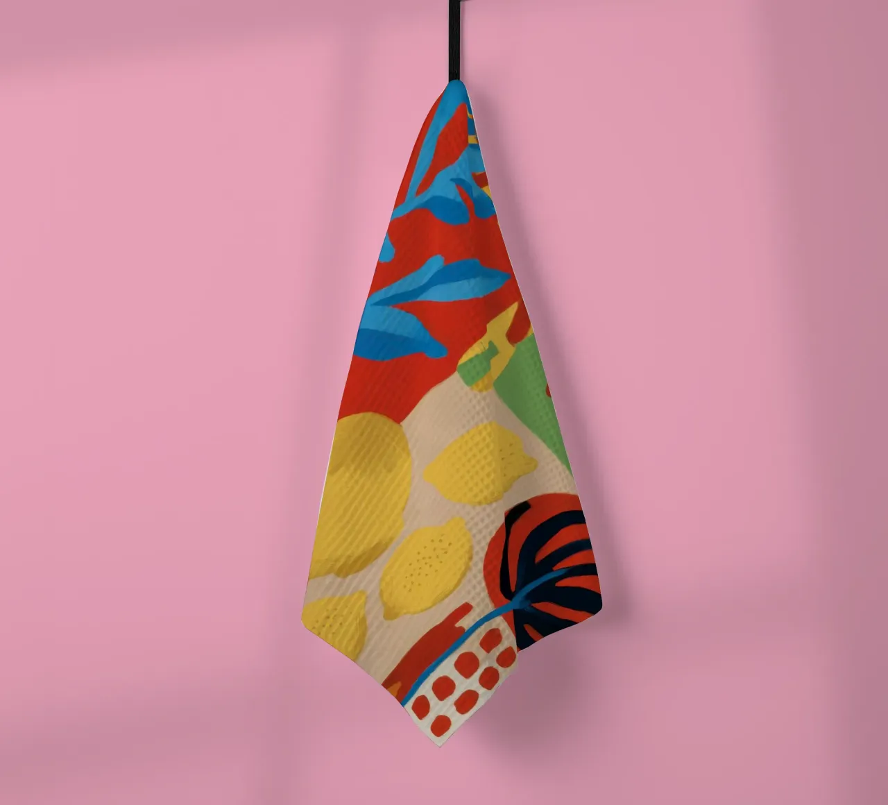 Cerulean-Zitrone Tableau Geschirrtuch von Arcane Lines