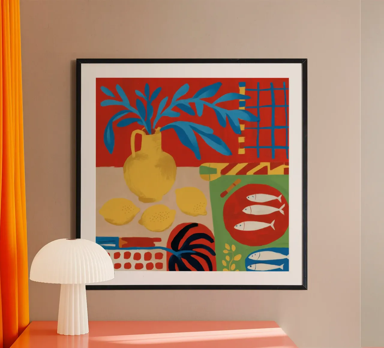 Cerulean-Zitrone Tableau Hahnemühle von Arcane Lines