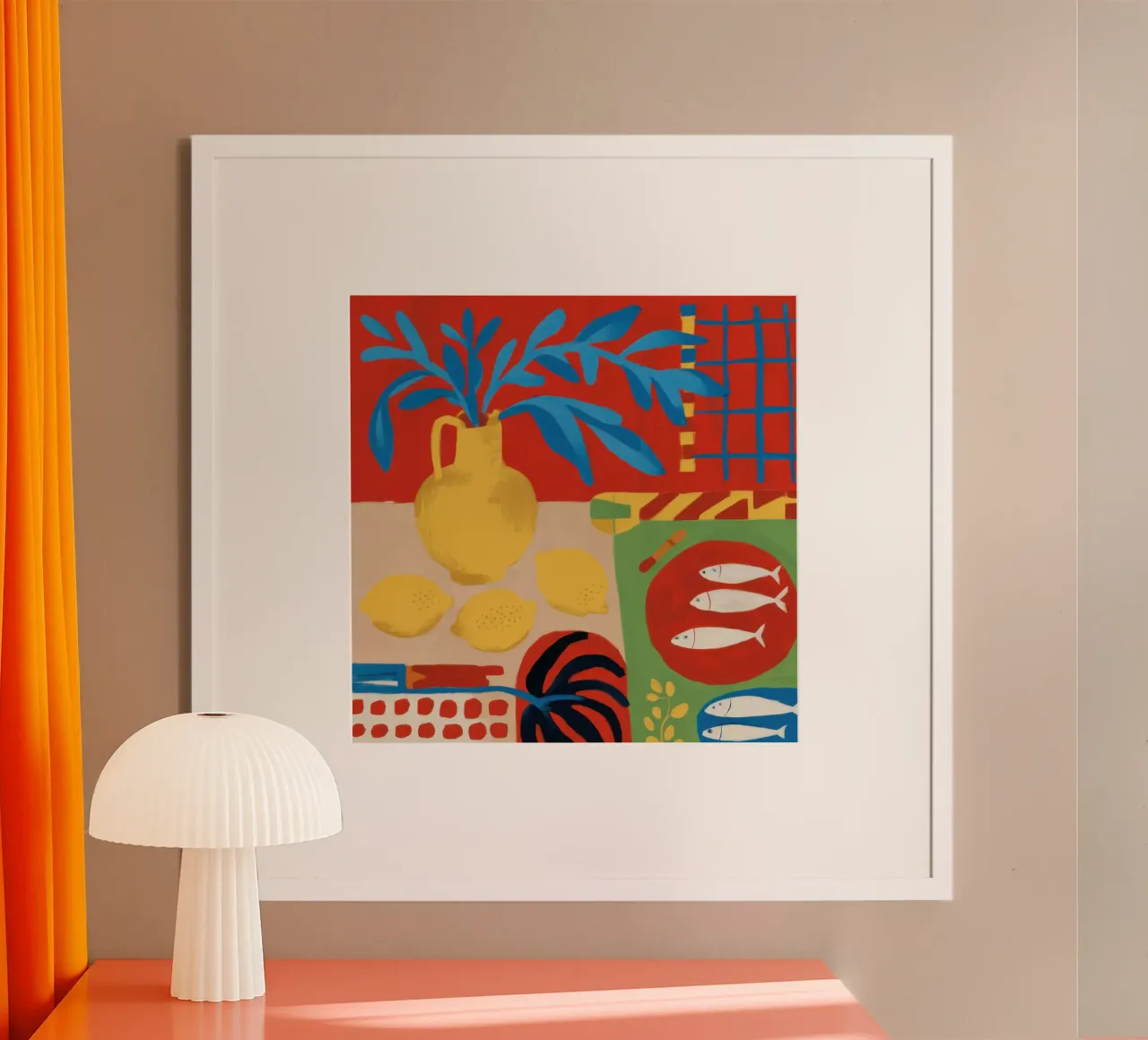 Cerulean-Zitrone Tableau Hahnemühle von Arcane Lines