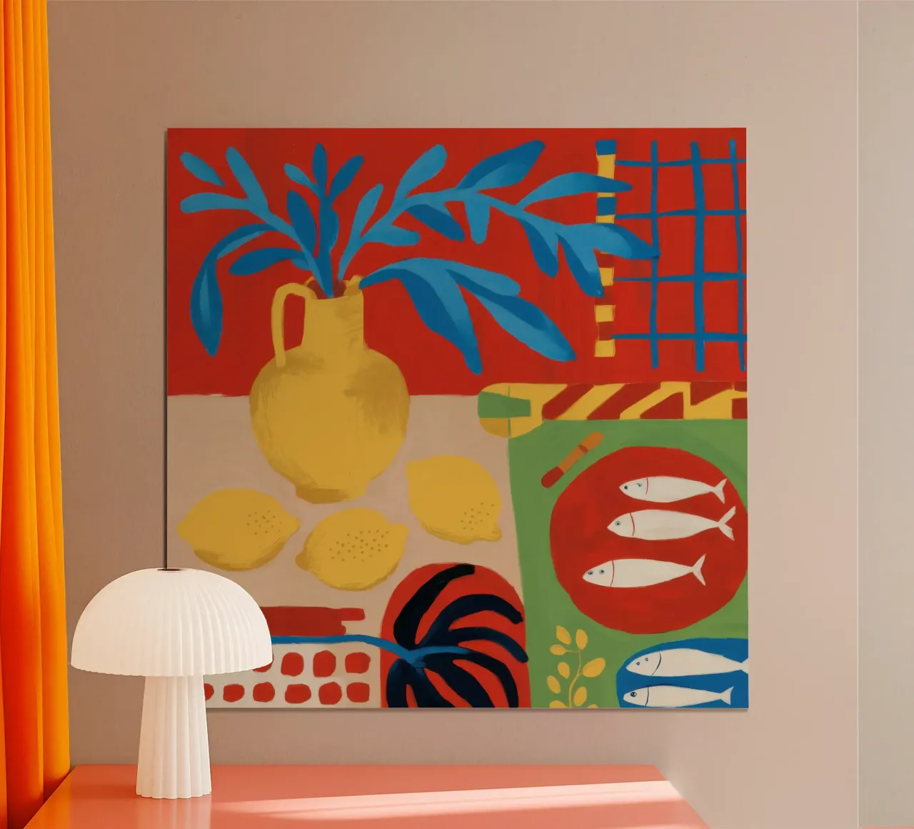 Cerulean-Zitrone Tableau Hahnemühle von Arcane Lines