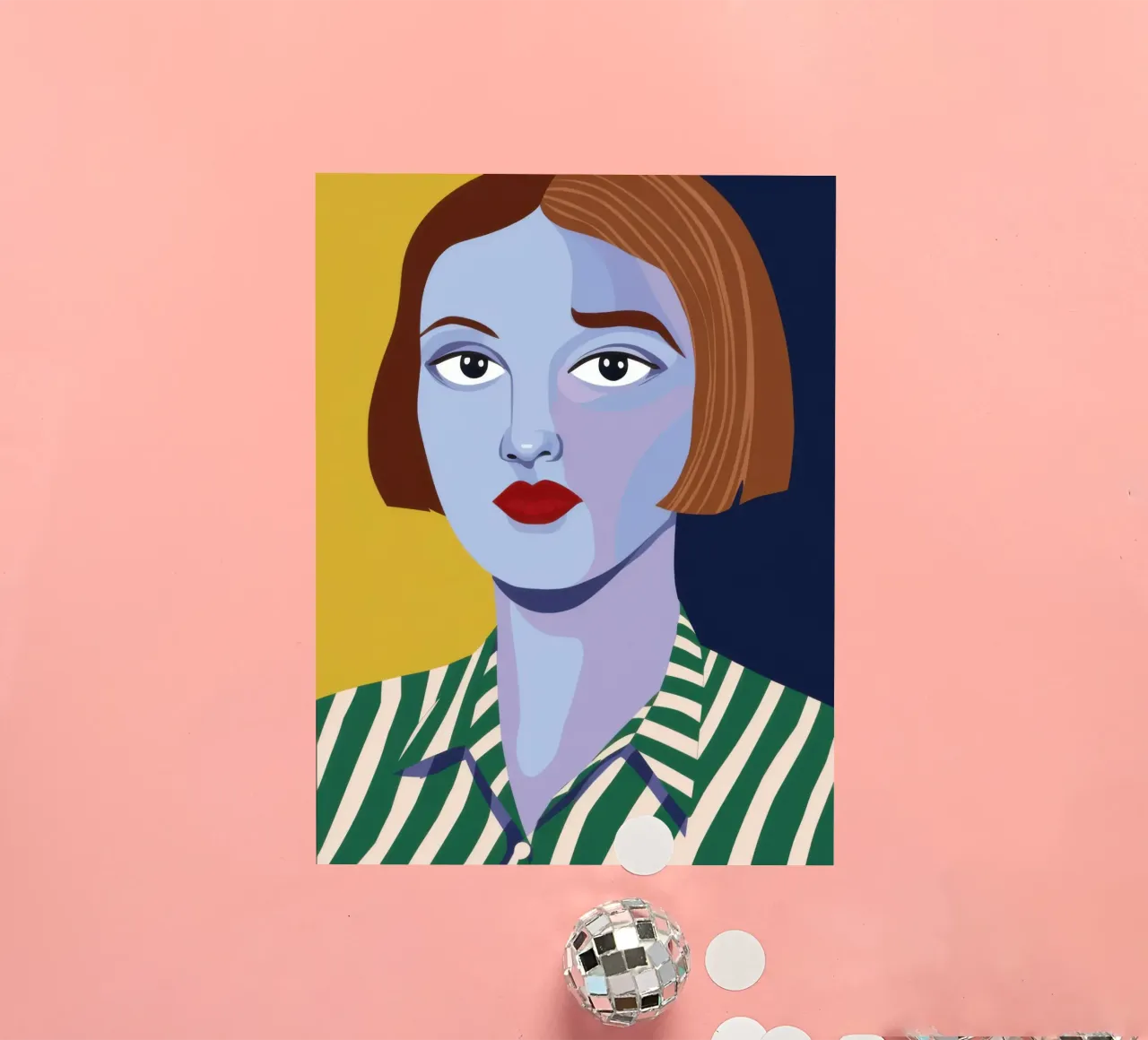 Azure Striped Gaze sticker by Hollow Years