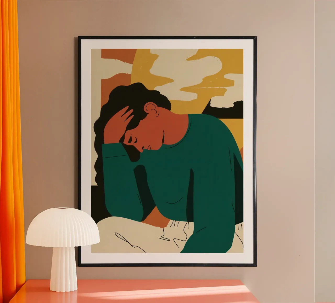 Groene innerlijke onrust hahnemühle van Mossy Pigment