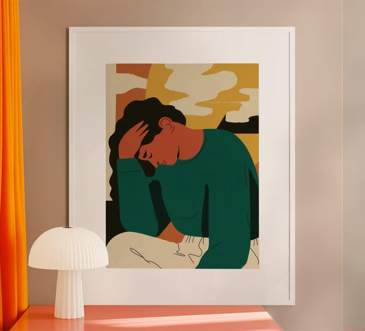 Groene innerlijke onrust hahnemühle van Mossy Pigment