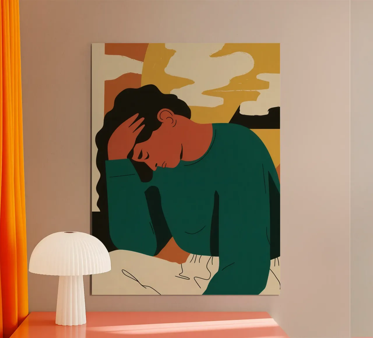 Groene innerlijke onrust hahnemühle van Mossy Pigment