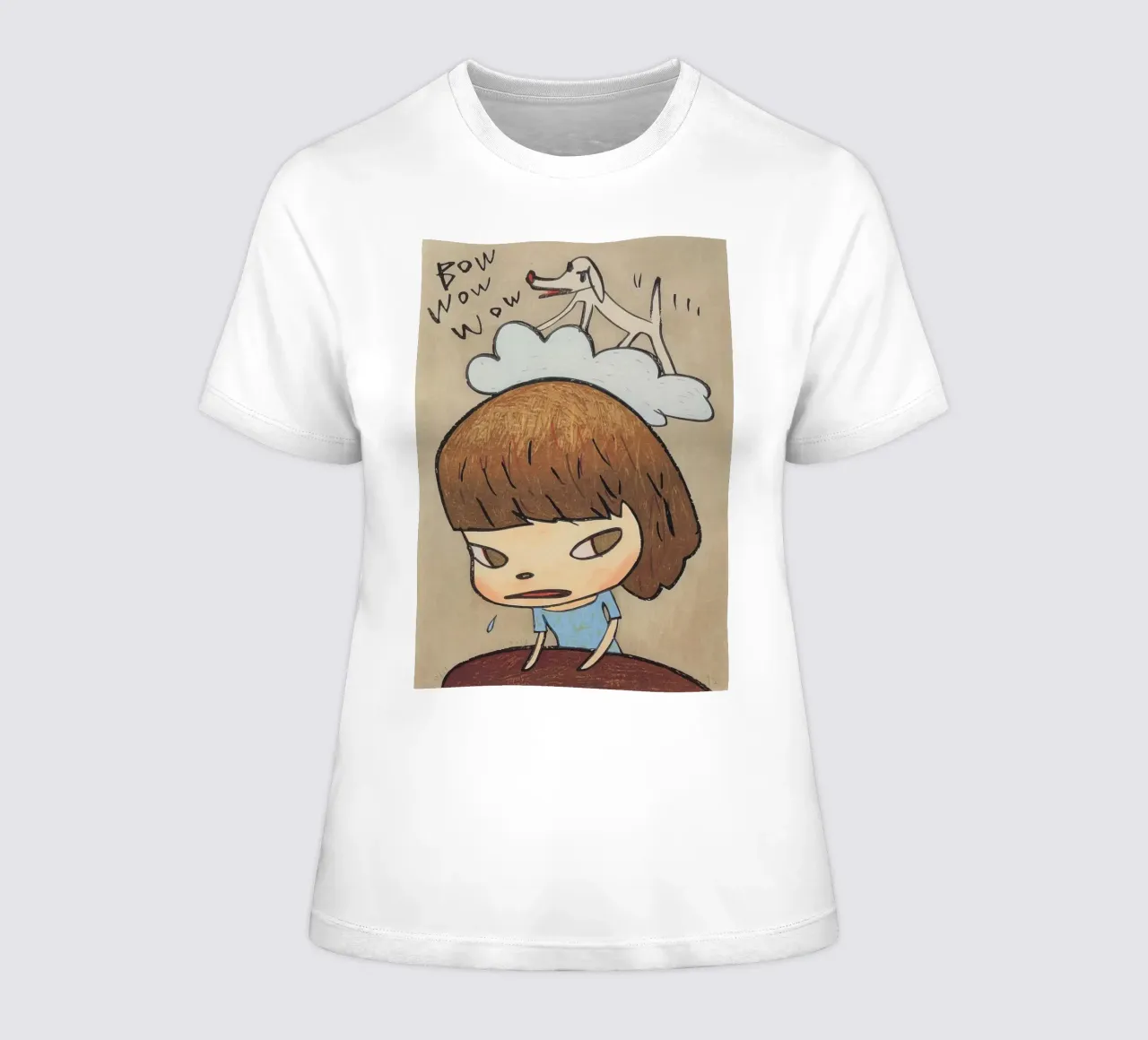 Nara Bow Wow wow t-shirt da donna da vickiropaint