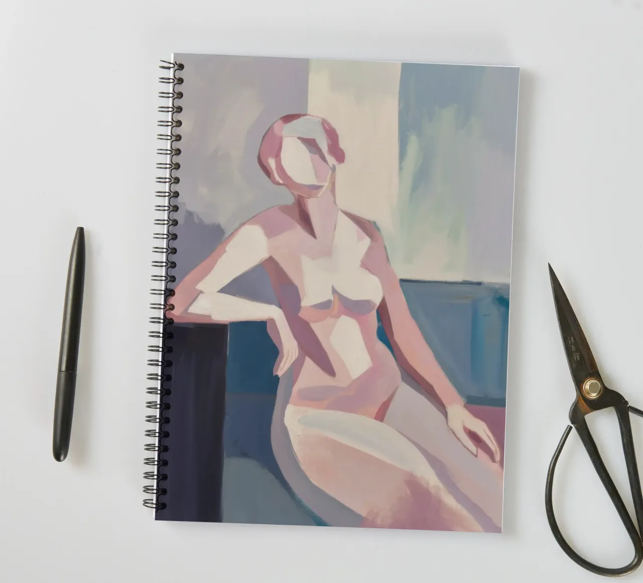 Pastel Figure Study spiral notebook by Arcane Lines