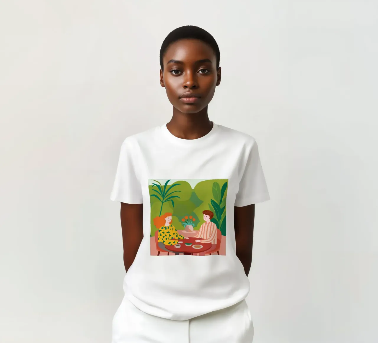 Verdant Garden Luncheon t-shirt by Hollow Years