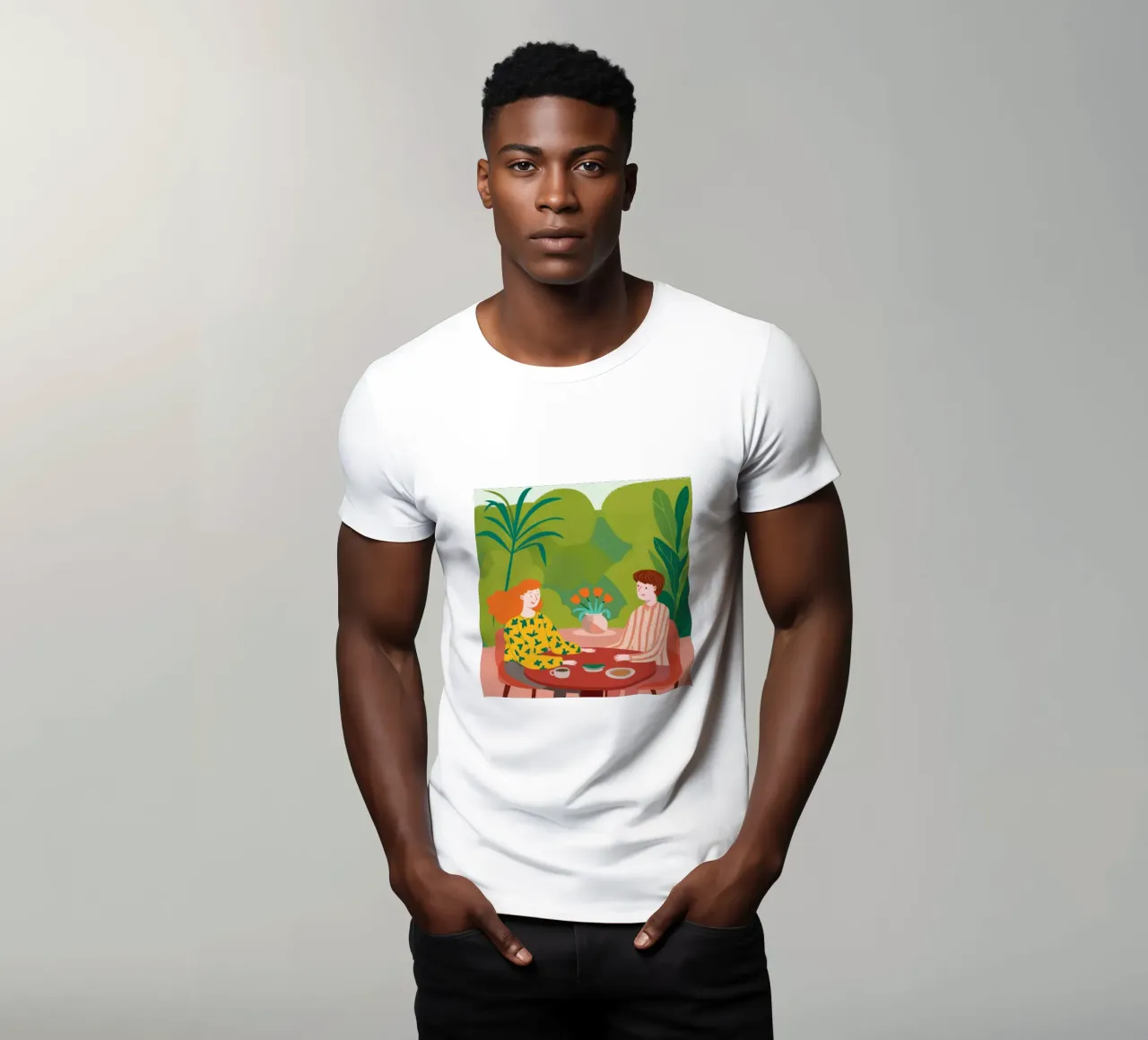 Verdant Garden Luncheon t-shirt by Hollow Years