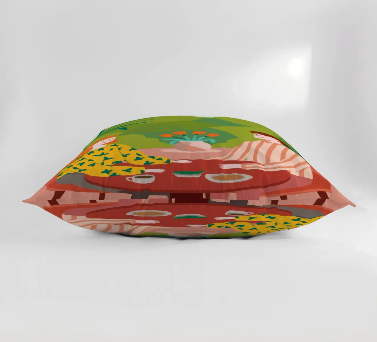 Verdant Garden Luncheon decorative cushion by Hollow Years