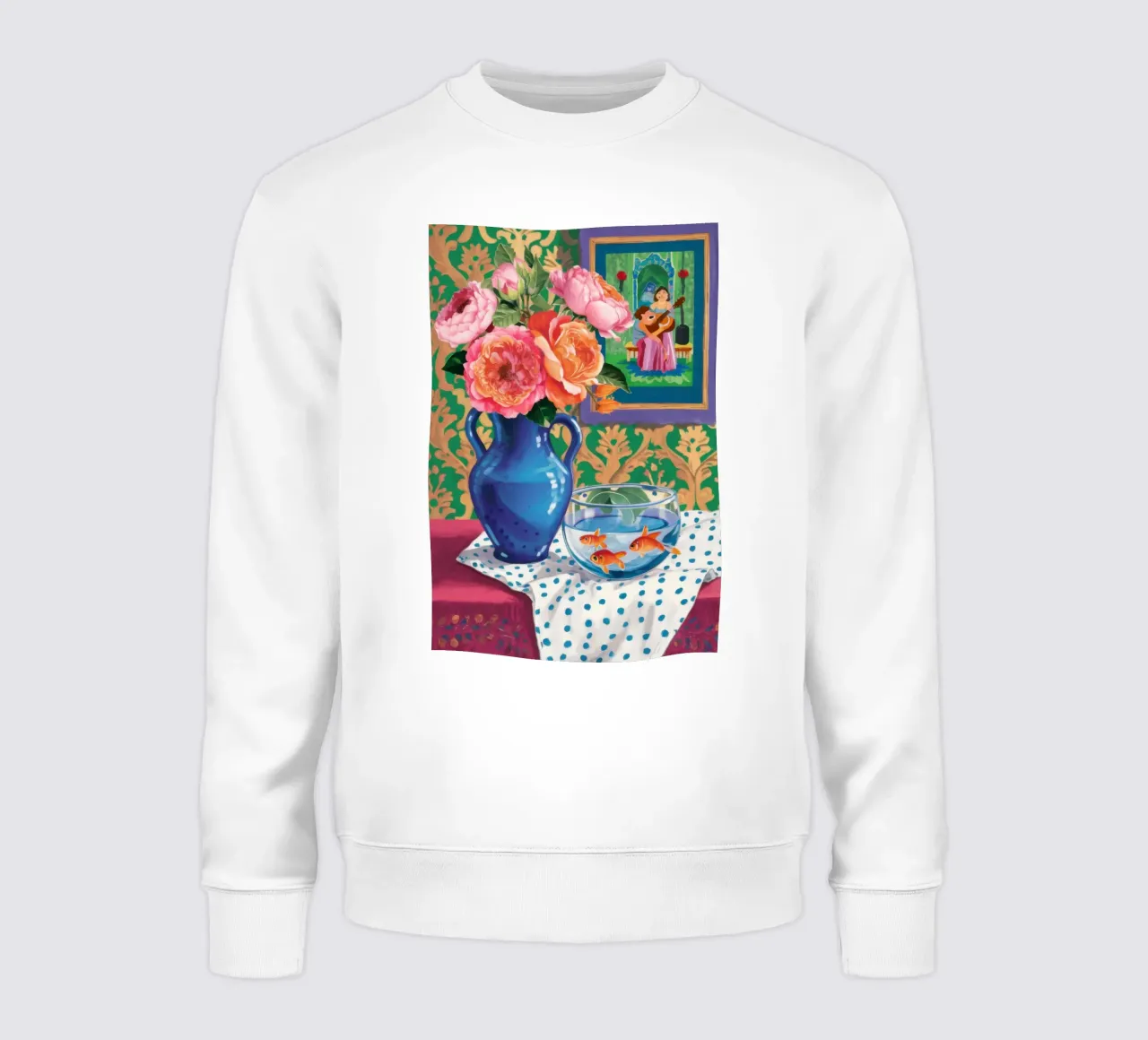 Rose Goldfish Stillness felpa da Arcane Lines
