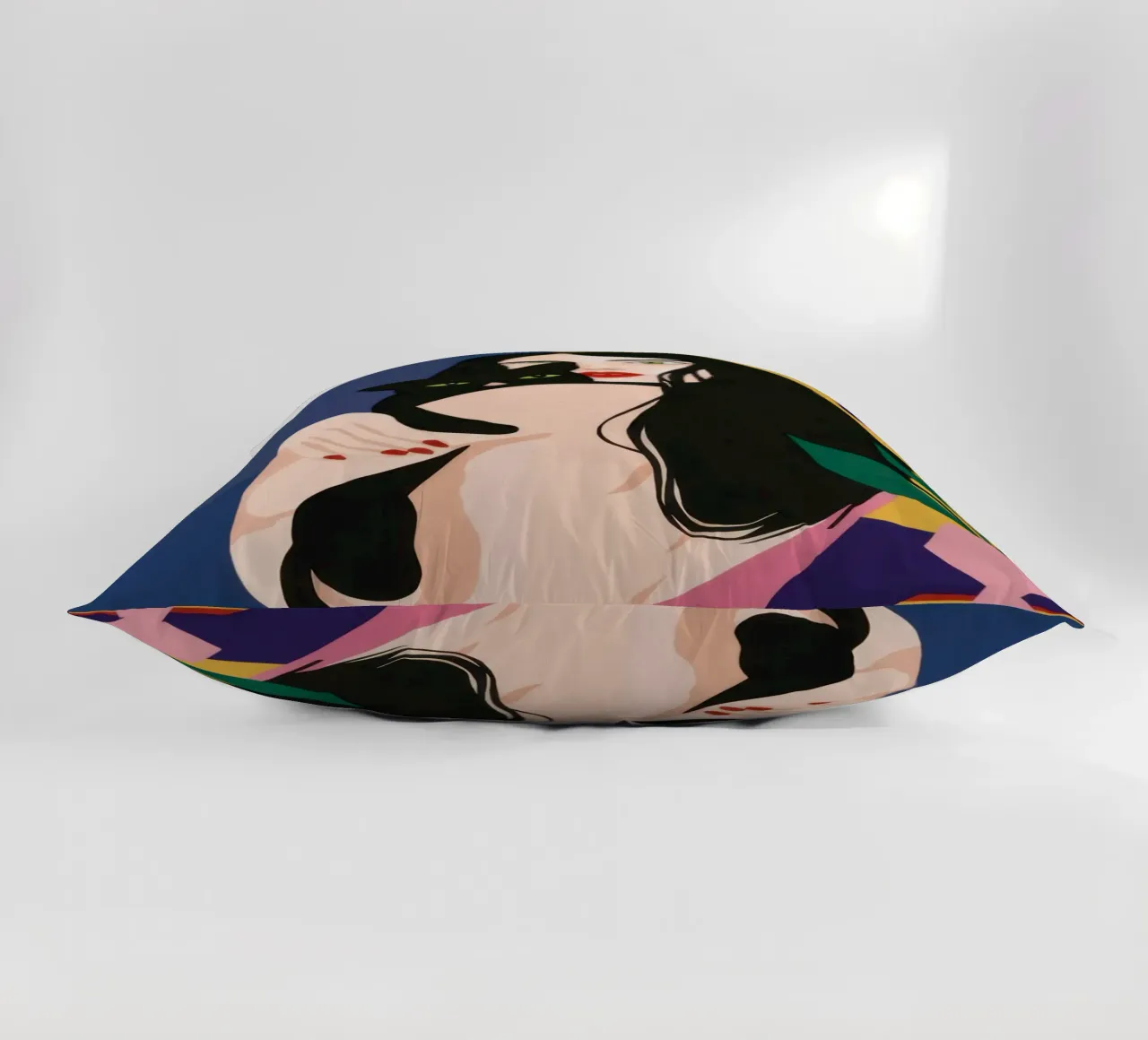 Gatto nero al chiaro di luna cuscino da Lune Dreams