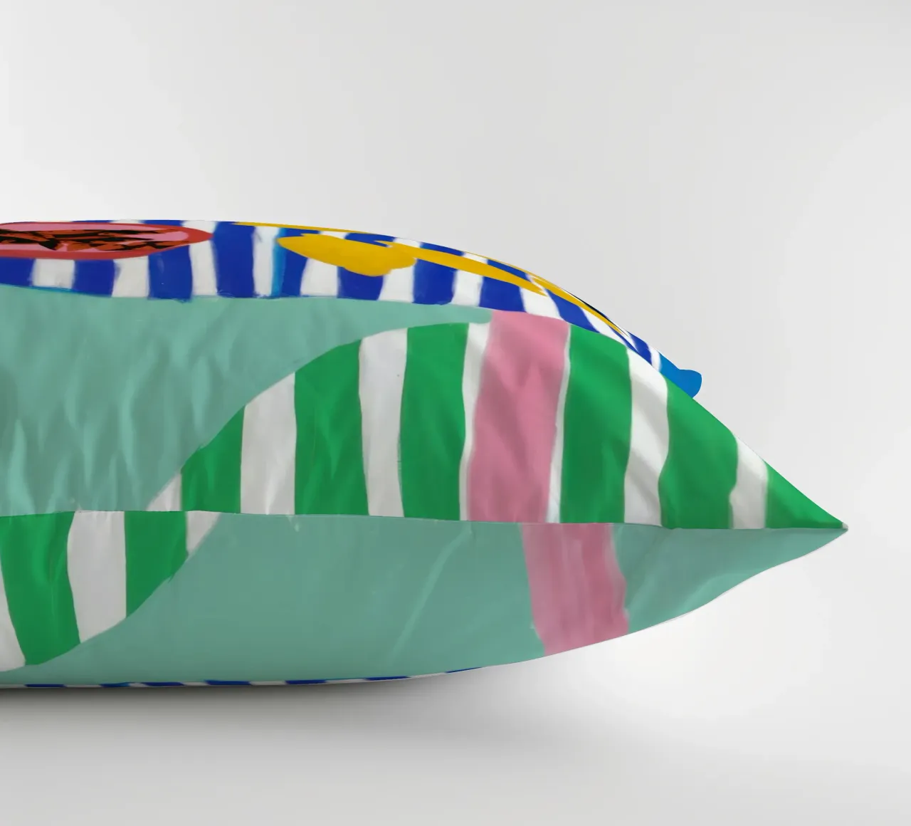Striped Fish Feast decorative cushion by Arcane Lines