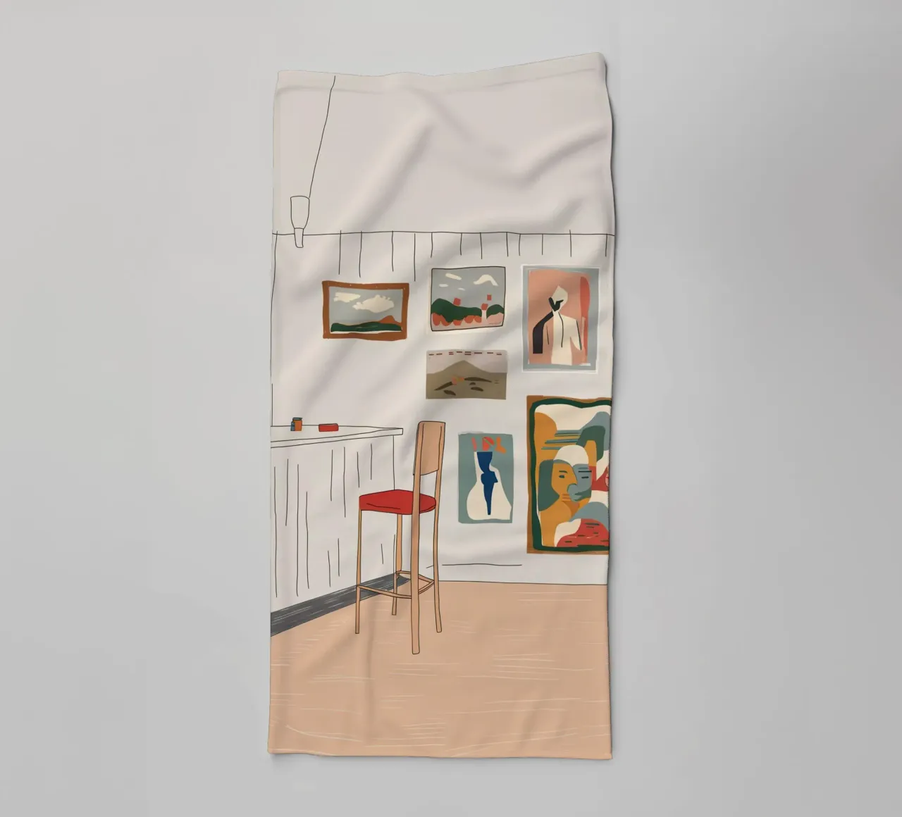 Eclectic Gallery Hearth towel by Mossy Pigment