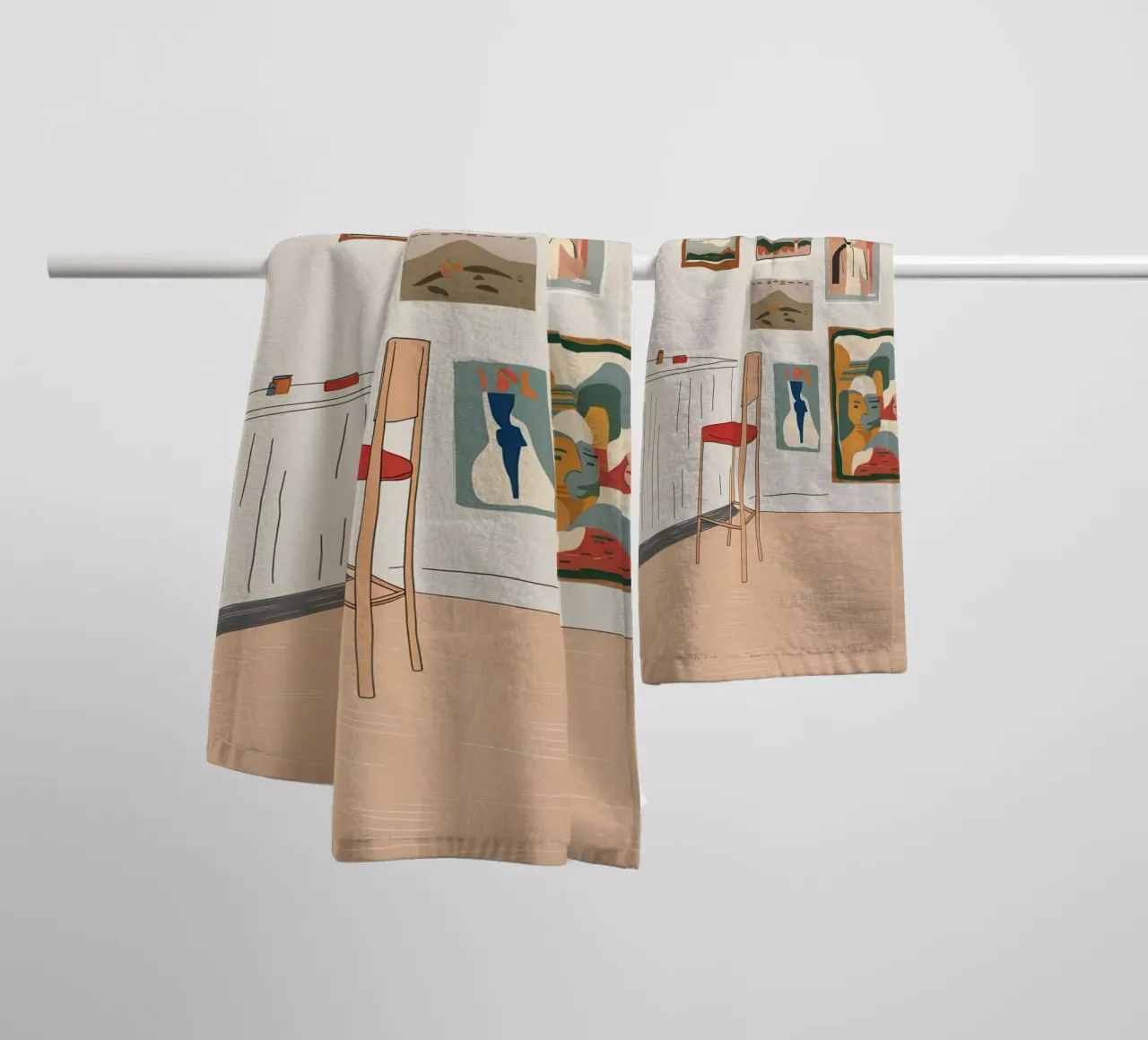 Eclectic Gallery Hearth towel by Mossy Pigment