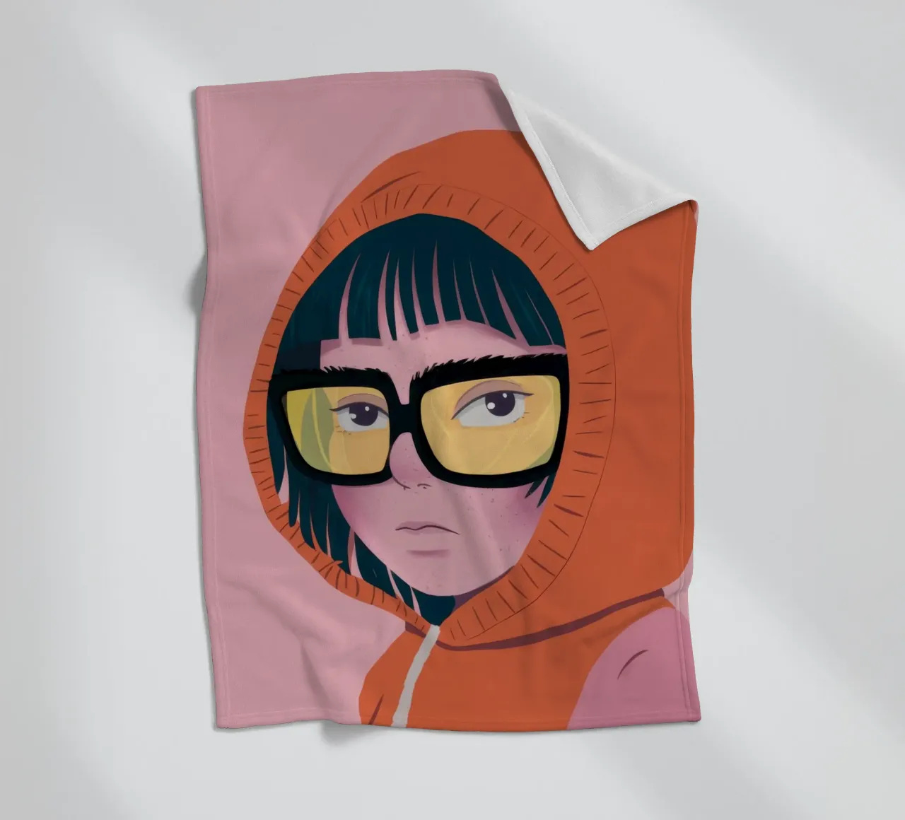 Incognito Urban Gaze fleece blanket by Hollow Years