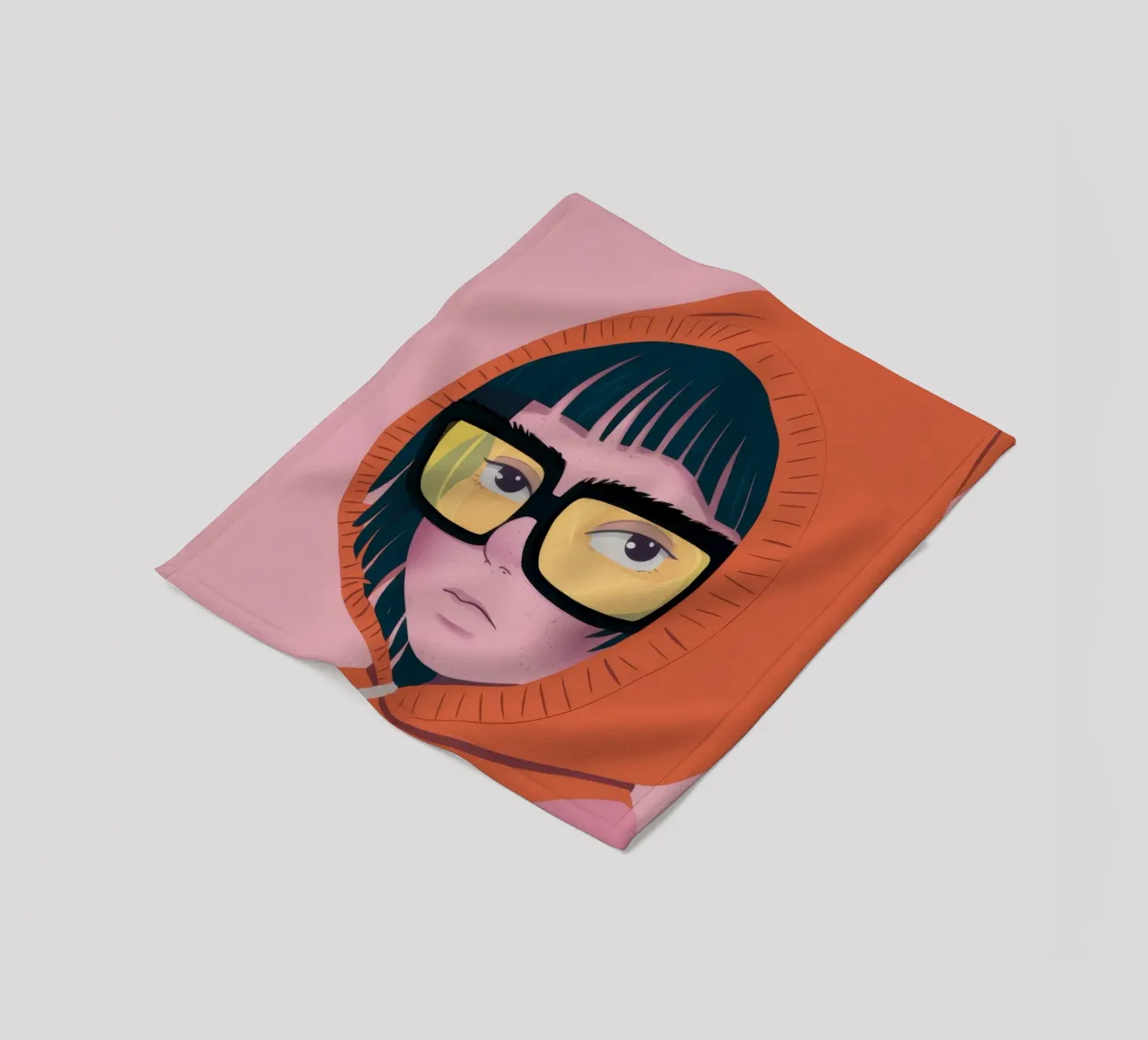 Incognito Urban Gaze fleece blanket by Hollow Years