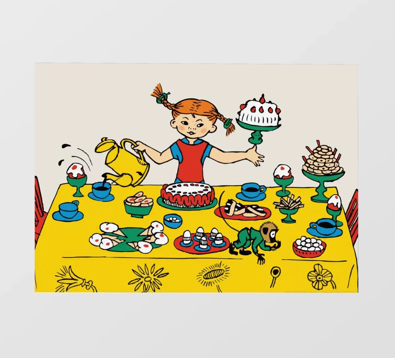 Pippi Calzelunghe e la festa telo in pvc da Earl Beeman