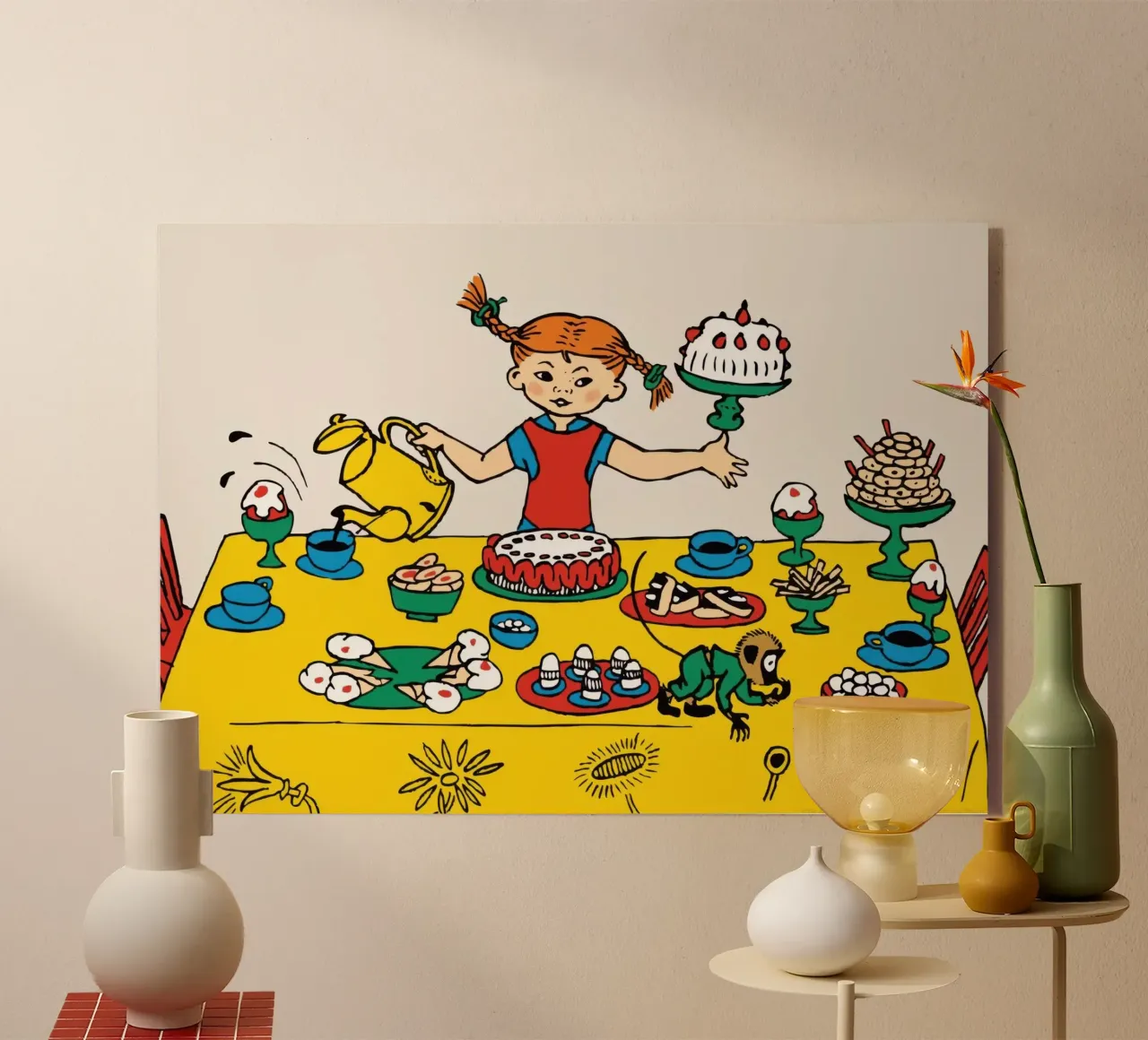 Pippi Calzelunghe e la festa plexiglass da Earl Beeman