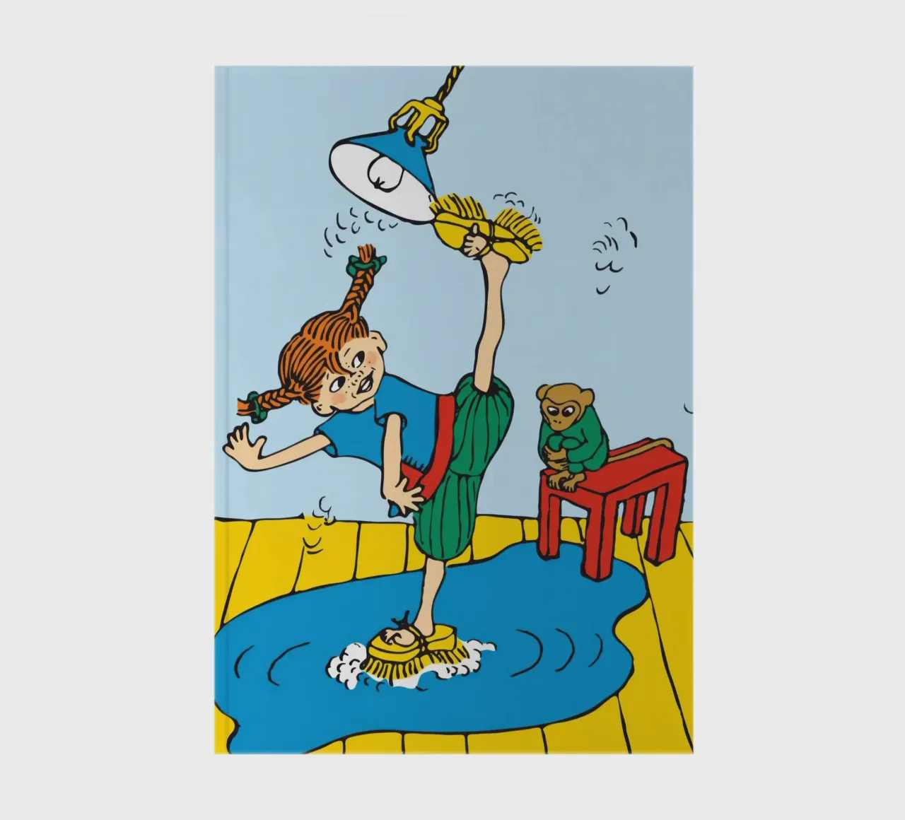 Pippi Longstocking cleaning notebook by Earl Beeman