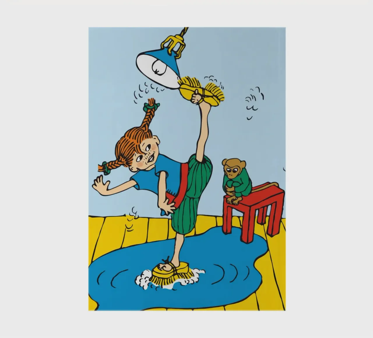 Pippi Longstocking cleaning notebook by Earl Beeman