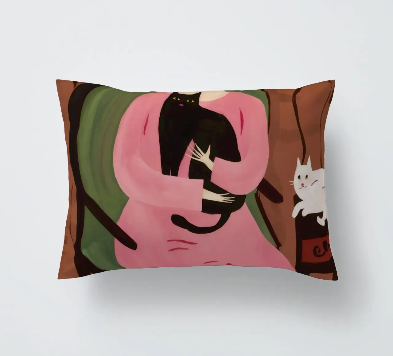 Abbraccio felino di Roseate cuscino da Hollow Years