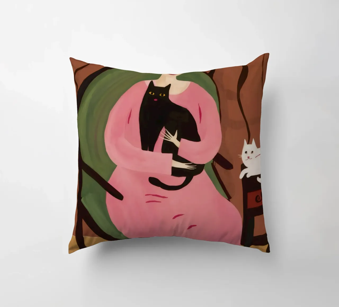 Abbraccio felino di Roseate cuscino da Hollow Years