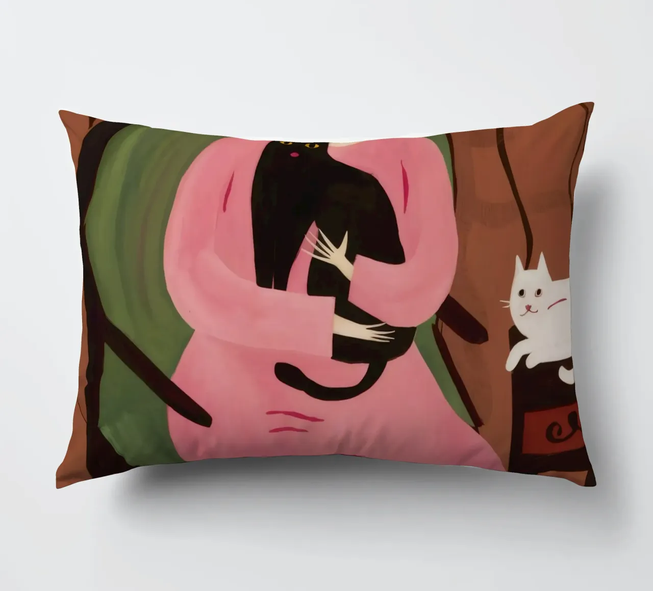 Abbraccio felino di Roseate cuscino da Hollow Years