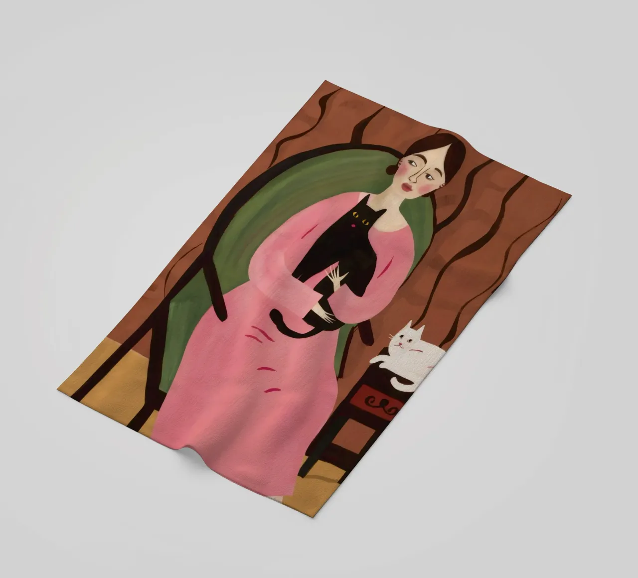 Abbraccio felino di Roseate telo mare da Hollow Years
