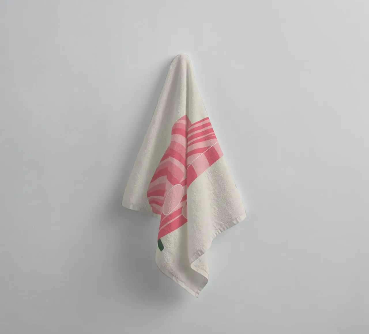 Poltrona a righe rosa asciugamano da bagno da Lune Dreams