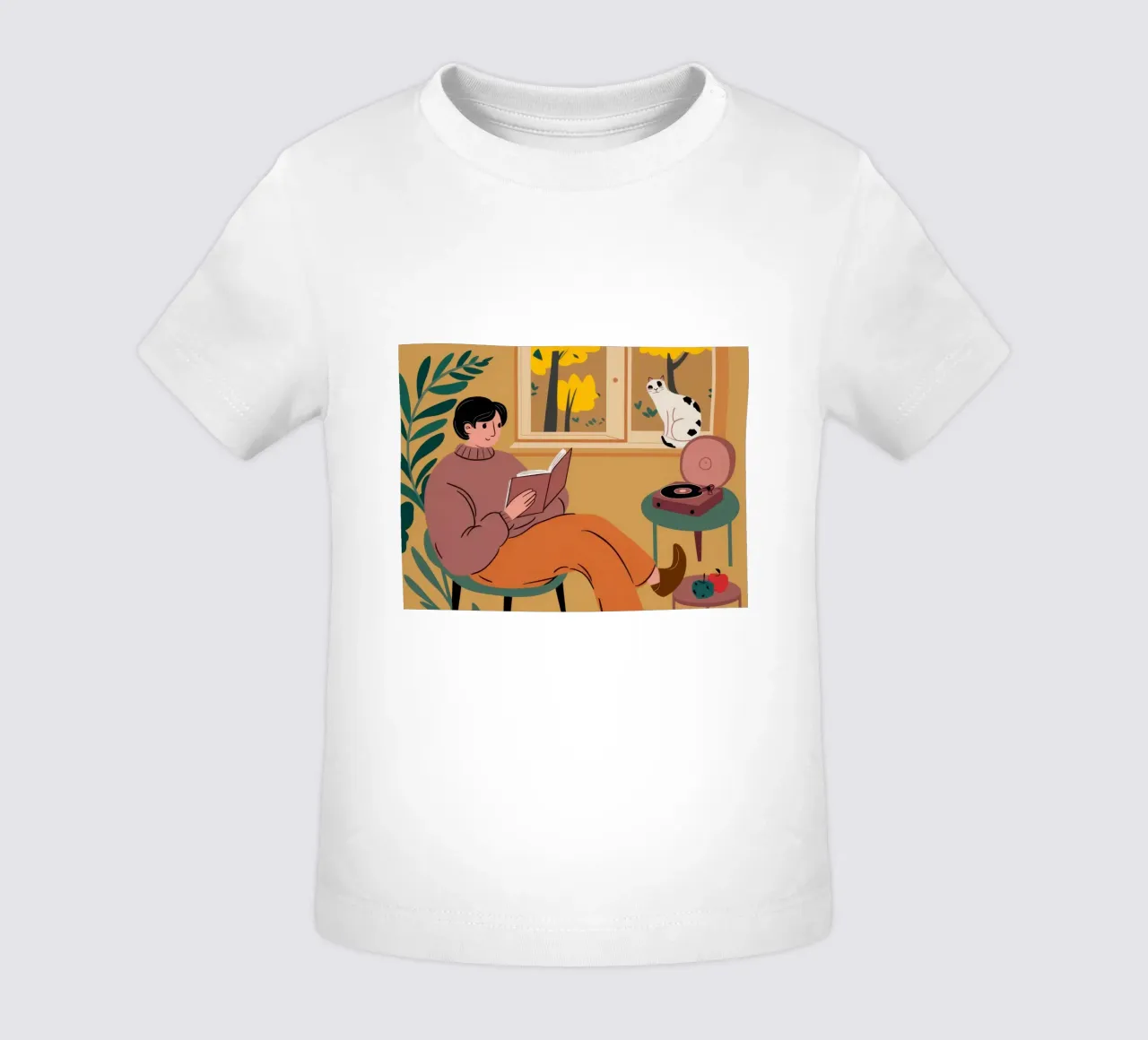 Analog Afternoon Harmony baby t-shirt by Mossy Pigment