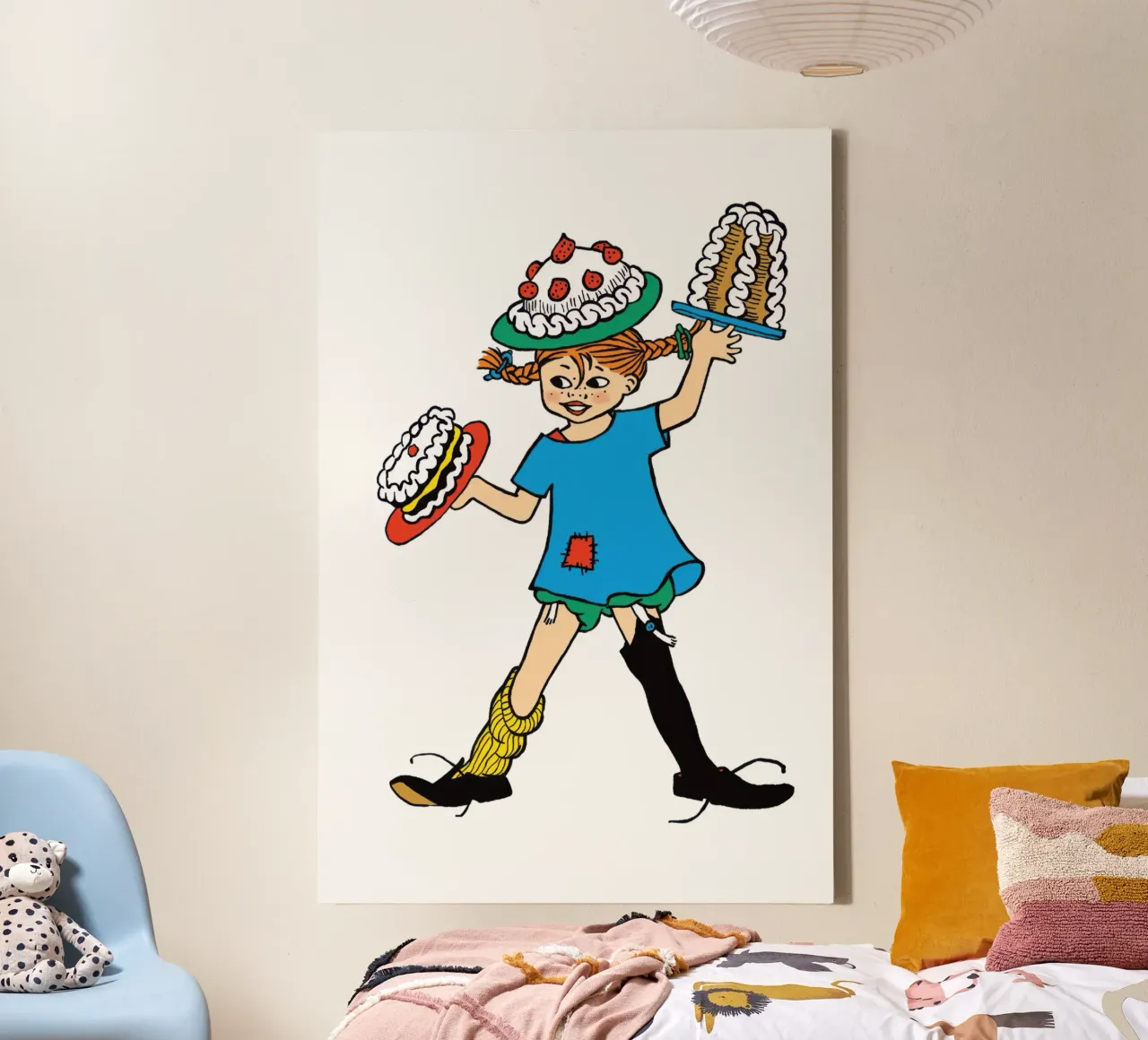 Pippi Calzelunghe festeggia tela con Cornice a cassetta da Earl Beeman