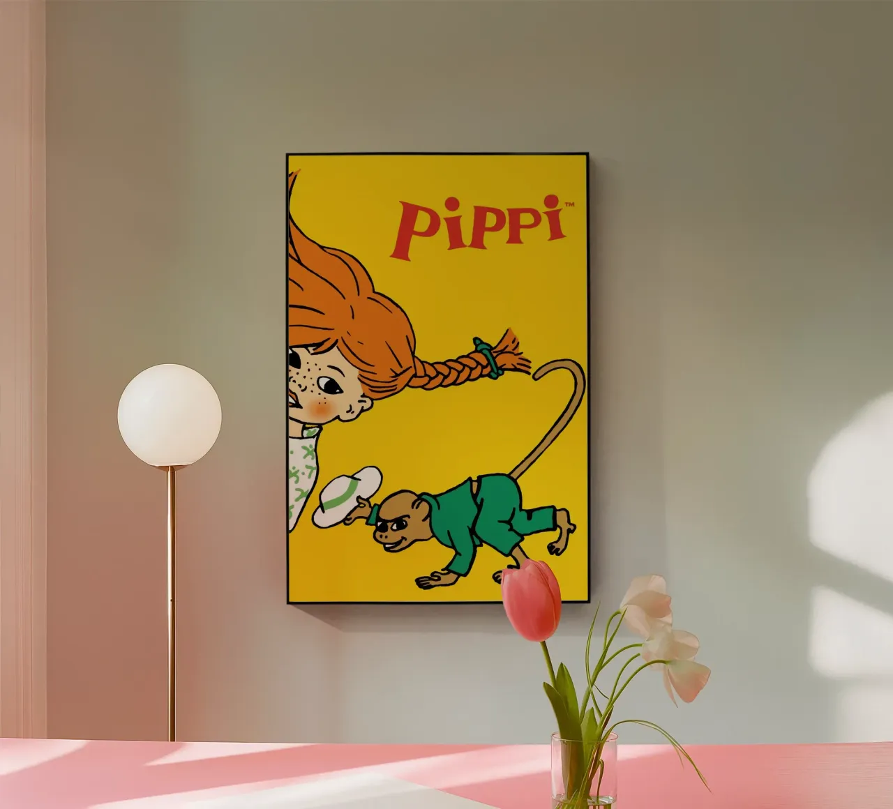 Pippi Calzelunghe e il signor Nilsson plexiglass da Earl Beeman