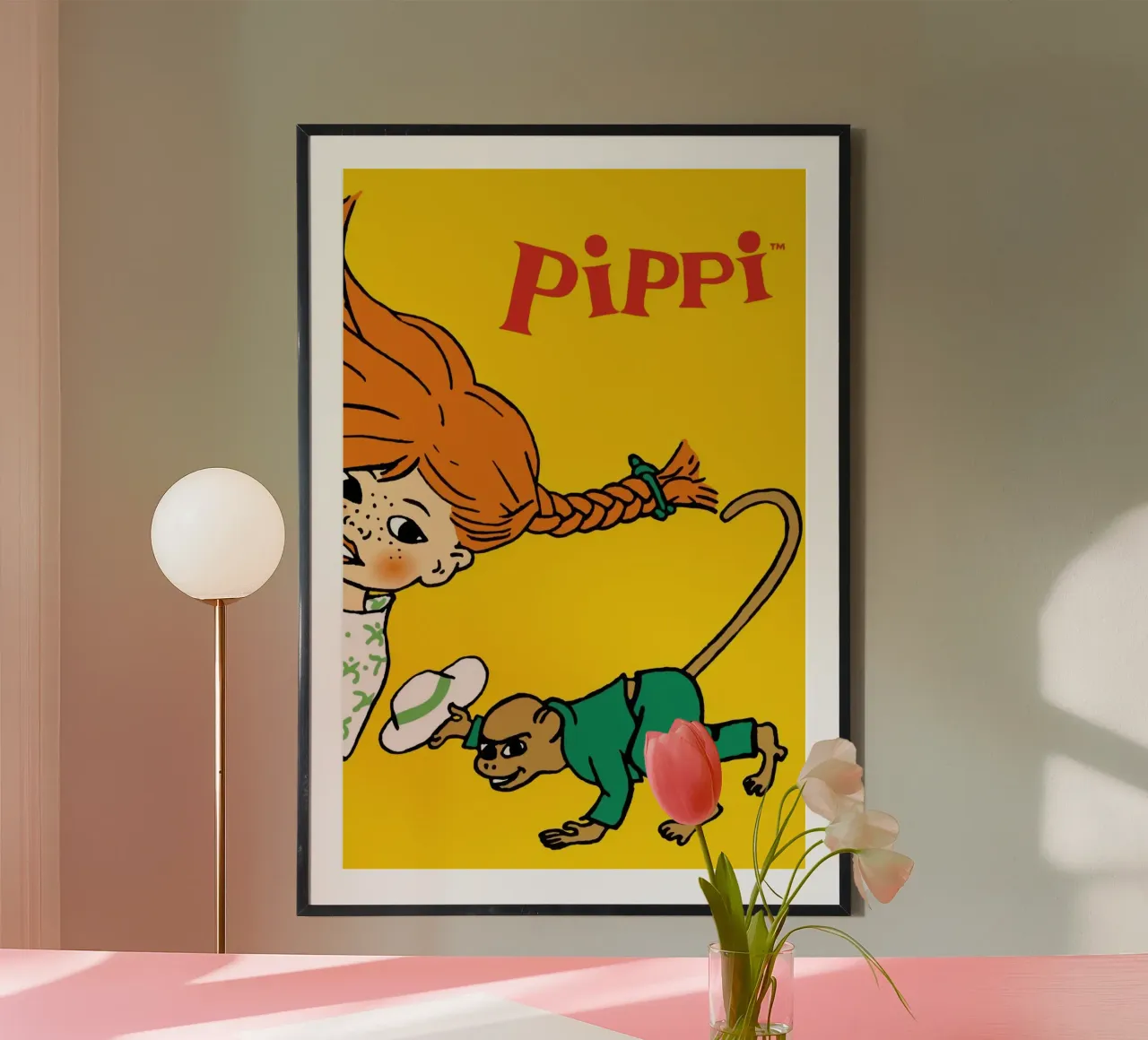 Pippi Calzelunghe e il signor Nilsson carta hahnemühle da Earl Beeman