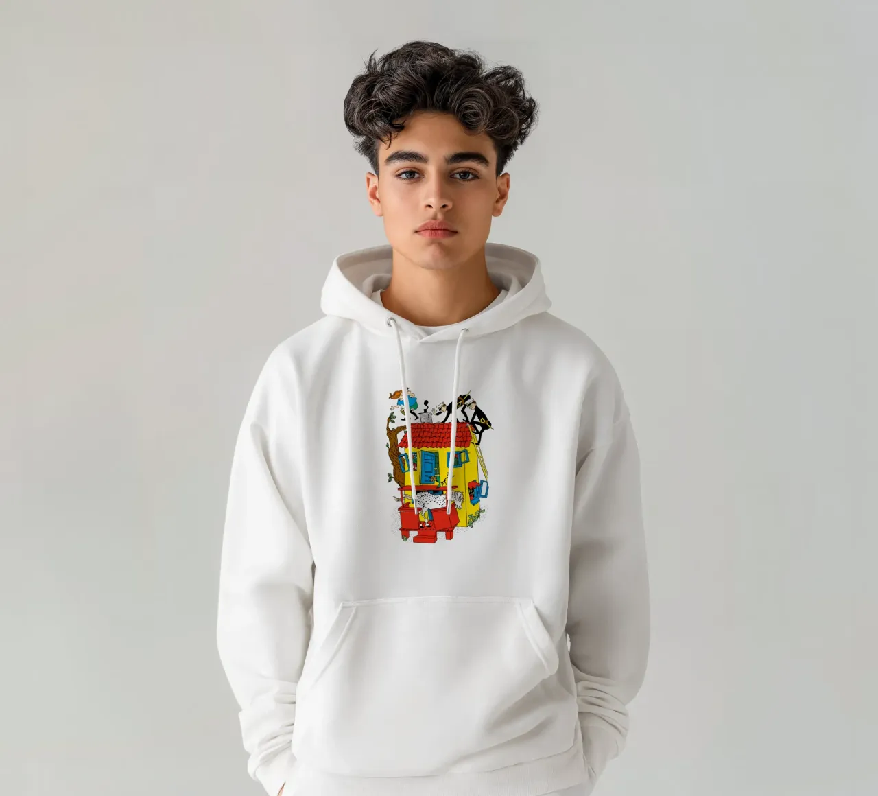 Pippi Calzelunghe e i poliziotti felpa con cappuccio da Earl Beeman