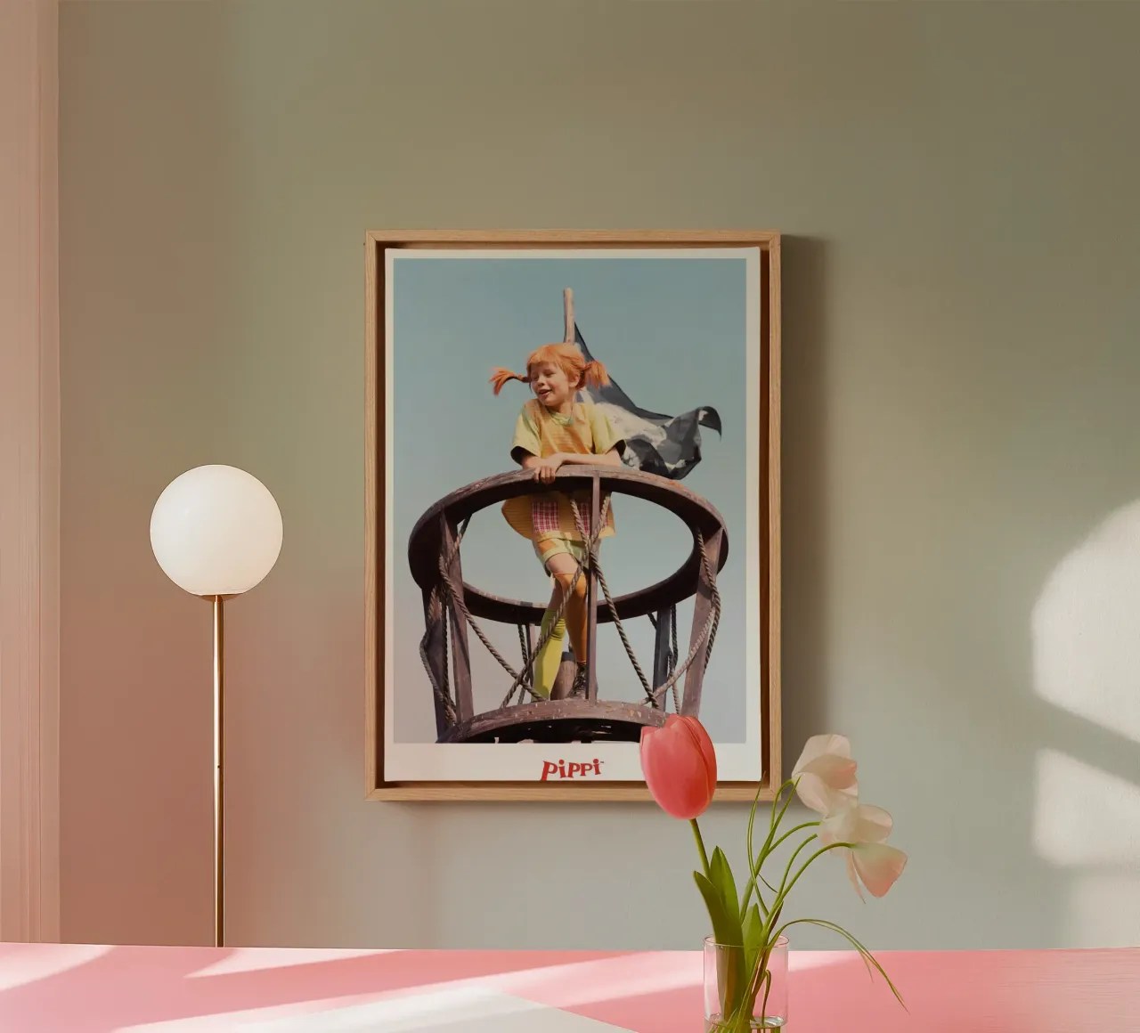 Pippi Longstocking Pirate canvas by Earl Beeman