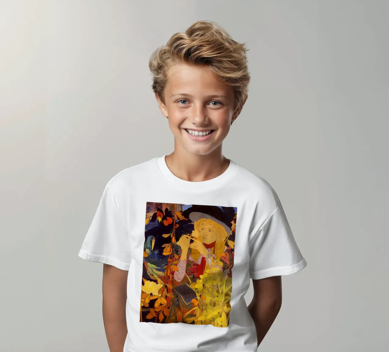 Fiori di ragazza - Georges De Feure t-shirt bambini da marycome