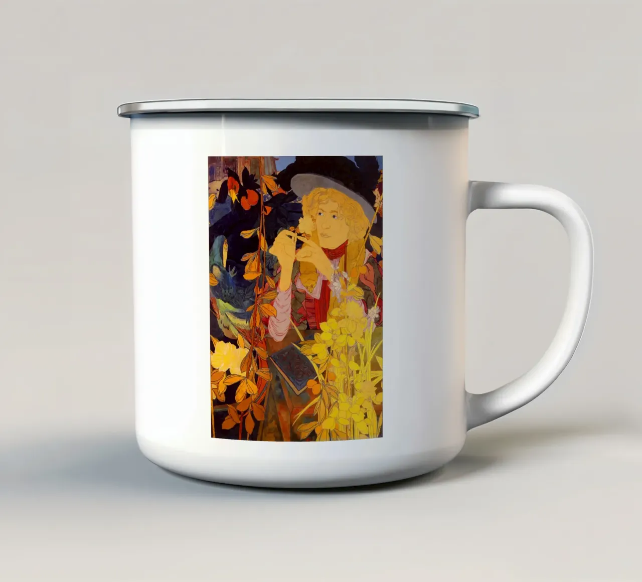 Fiori di ragazza - Georges De Feure tazza in smalto da marycome