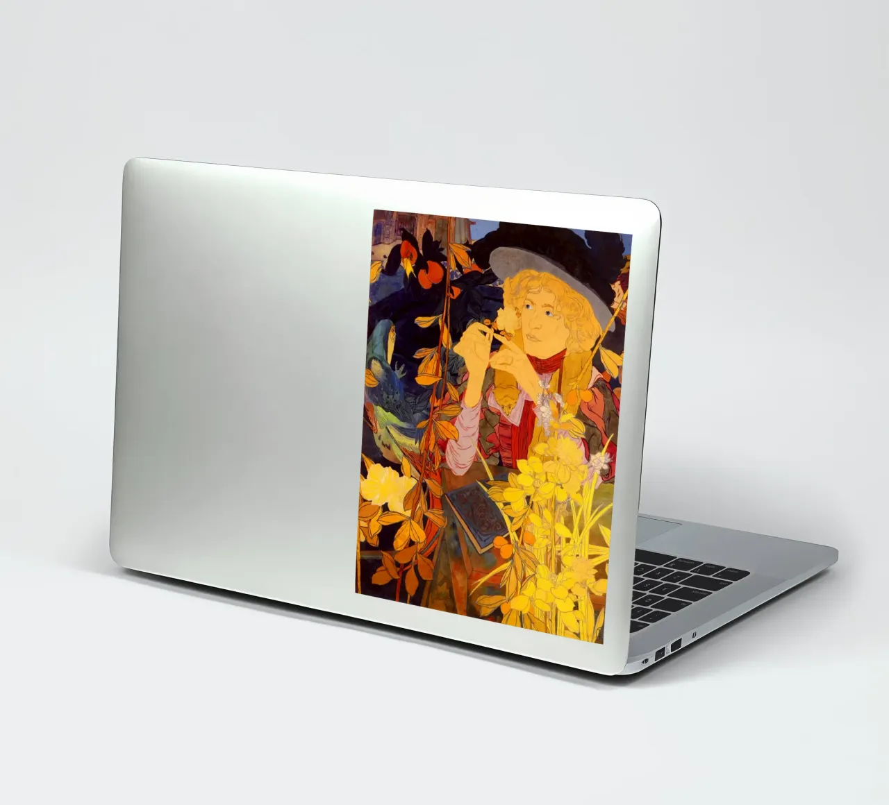 Girl Flowers - Georges De Feure sticker by marycome
