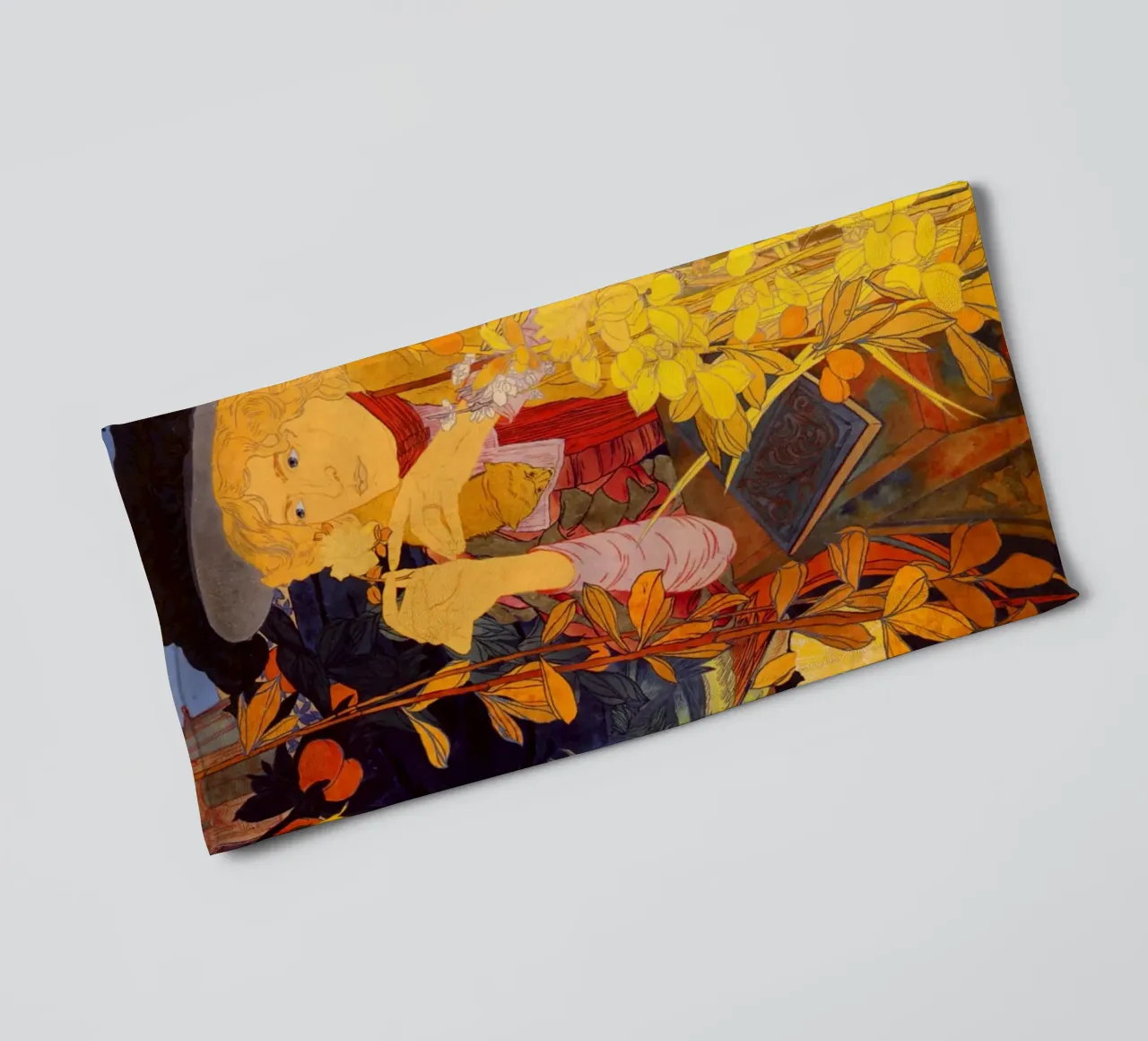 Fiori di ragazza - Georges De Feure asciugamano da bagno da marycome