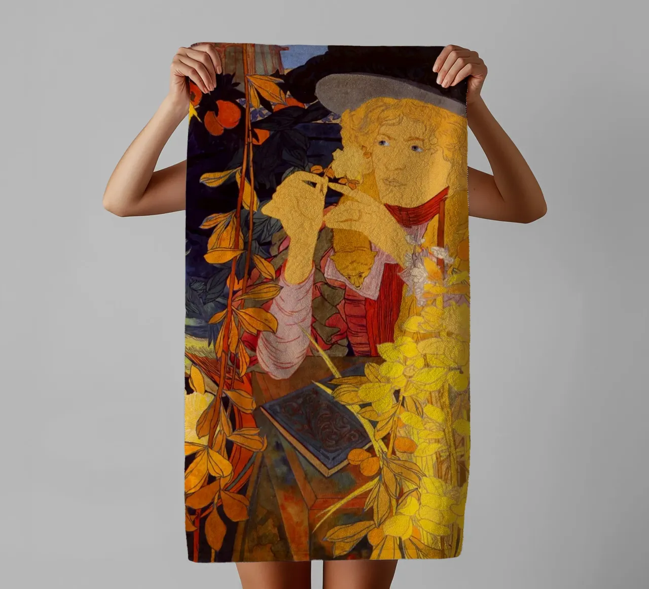Fiori di ragazza - Georges De Feure asciugamano da bagno da marycome