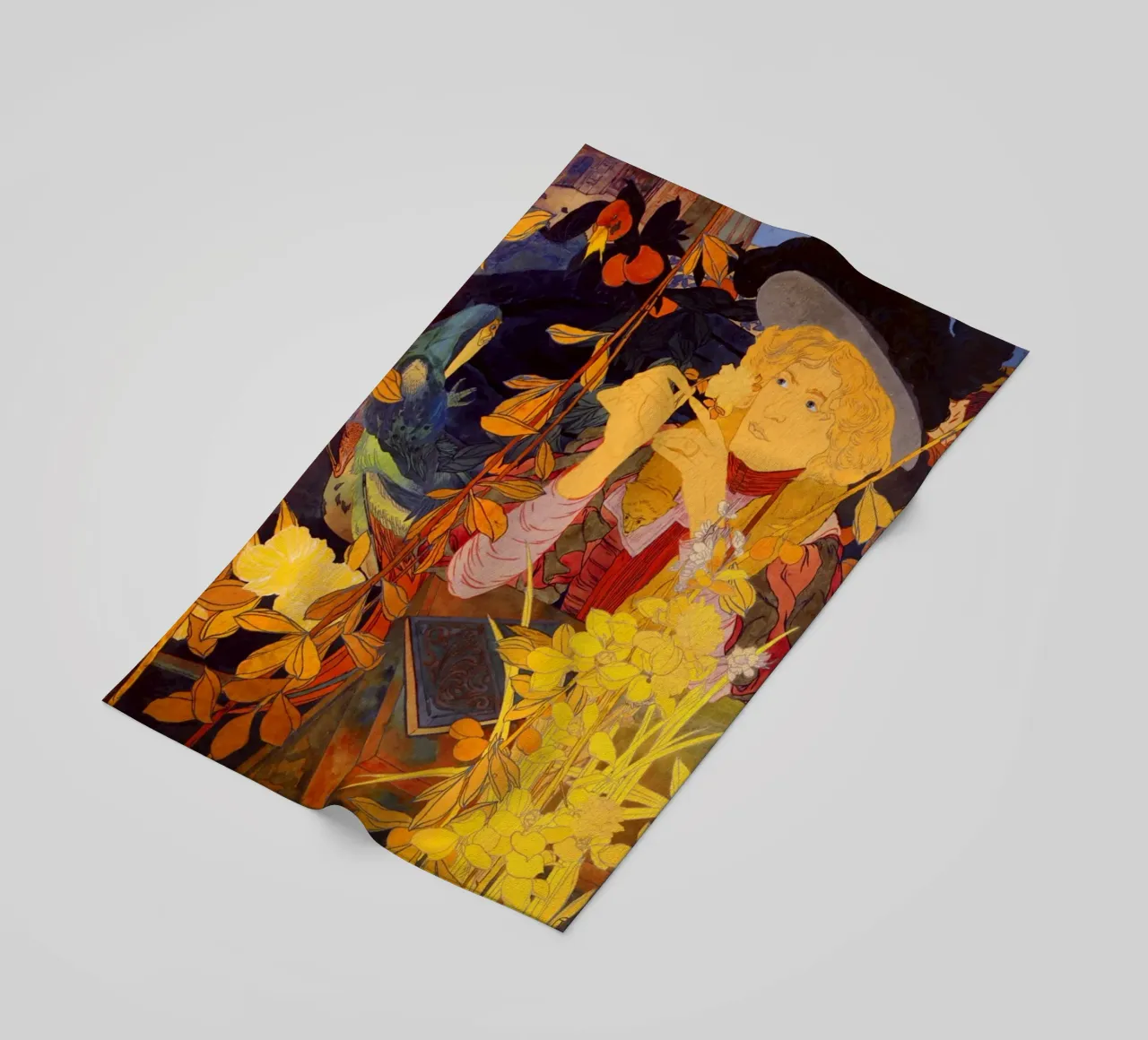 Fiori di ragazza - Georges De Feure telo mare da marycome