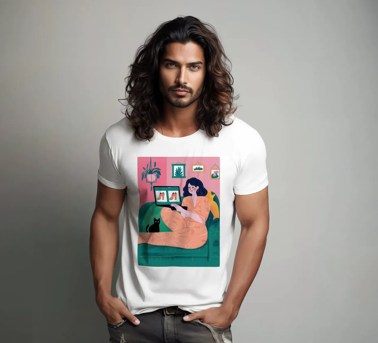 Accogliente compagno di divano t-shirt da Monuments Fire