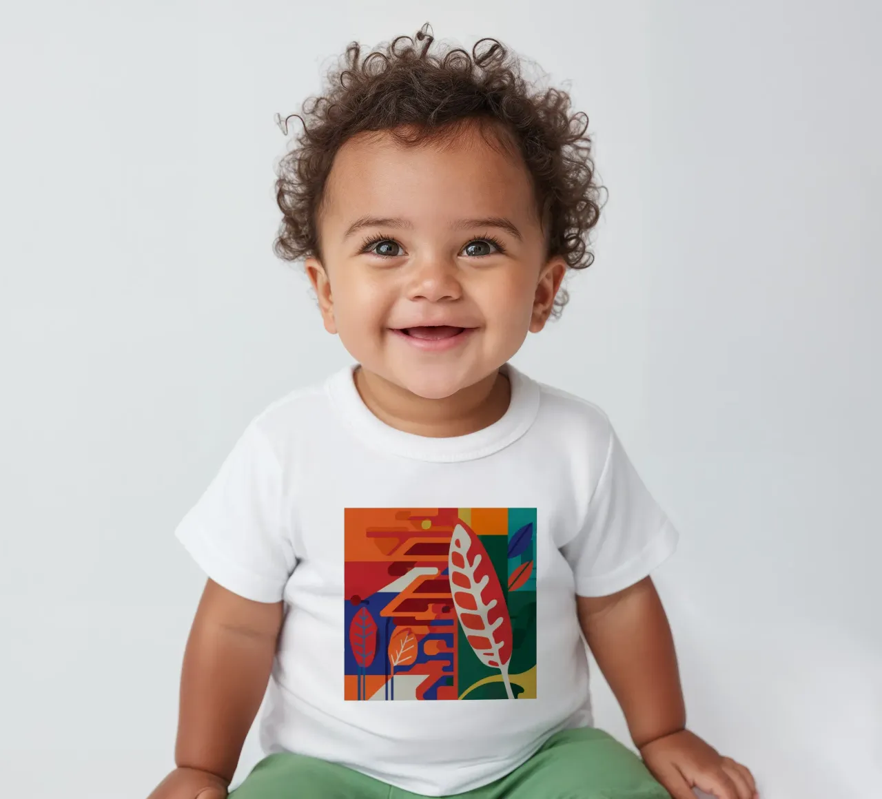 Feathered Leaf Form baby t-shirt by Arcane Lines